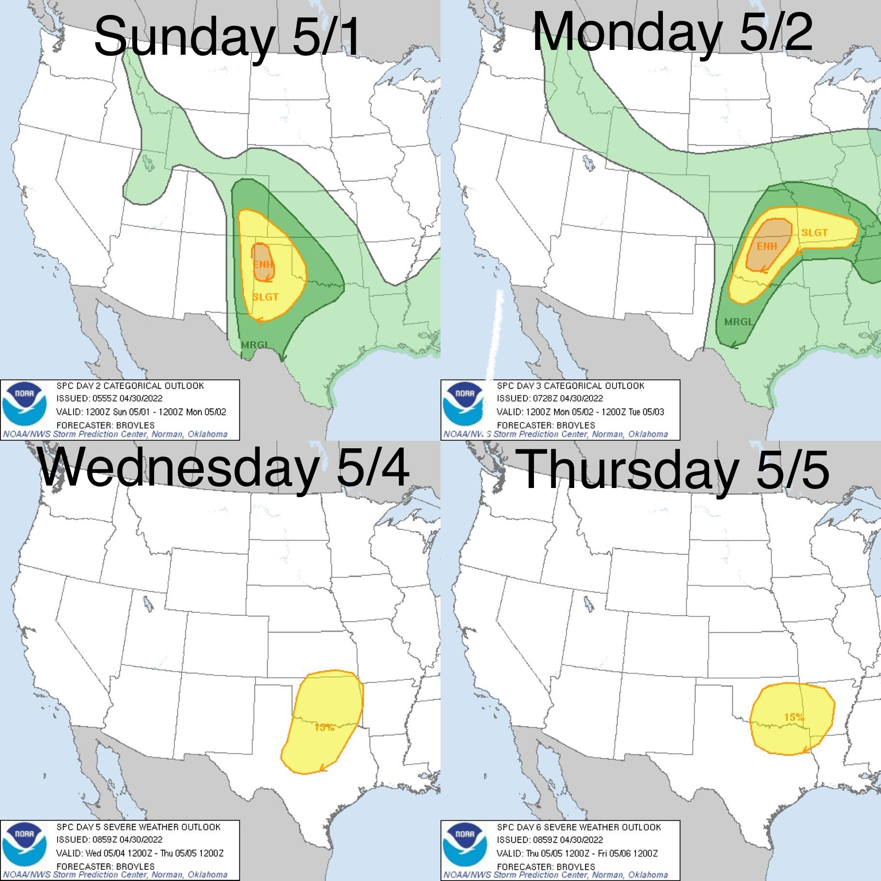It’s Gonna Be May: Multiple Rounds Of Severe Next Week