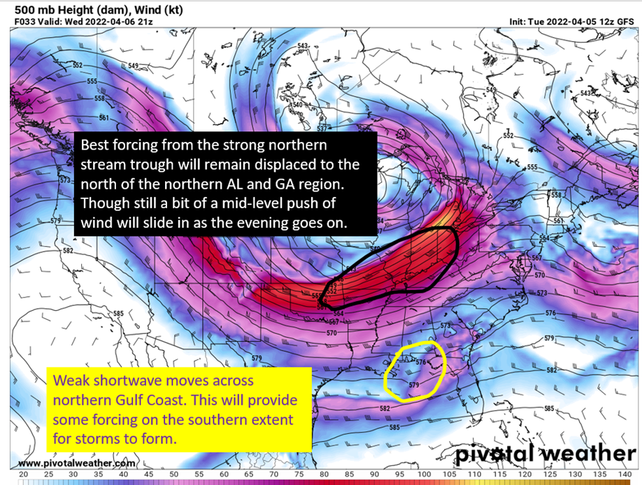 Wednesday Severe Threat Moves To AL/GA For Second Straight Day