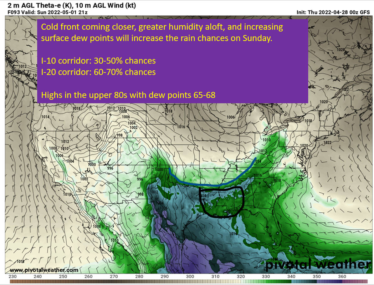 The Humidity Returns For A Busy Weekend In Louisiana