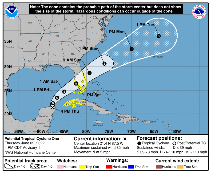 The First of the Atlantic Season. TS Alex Is Forming.