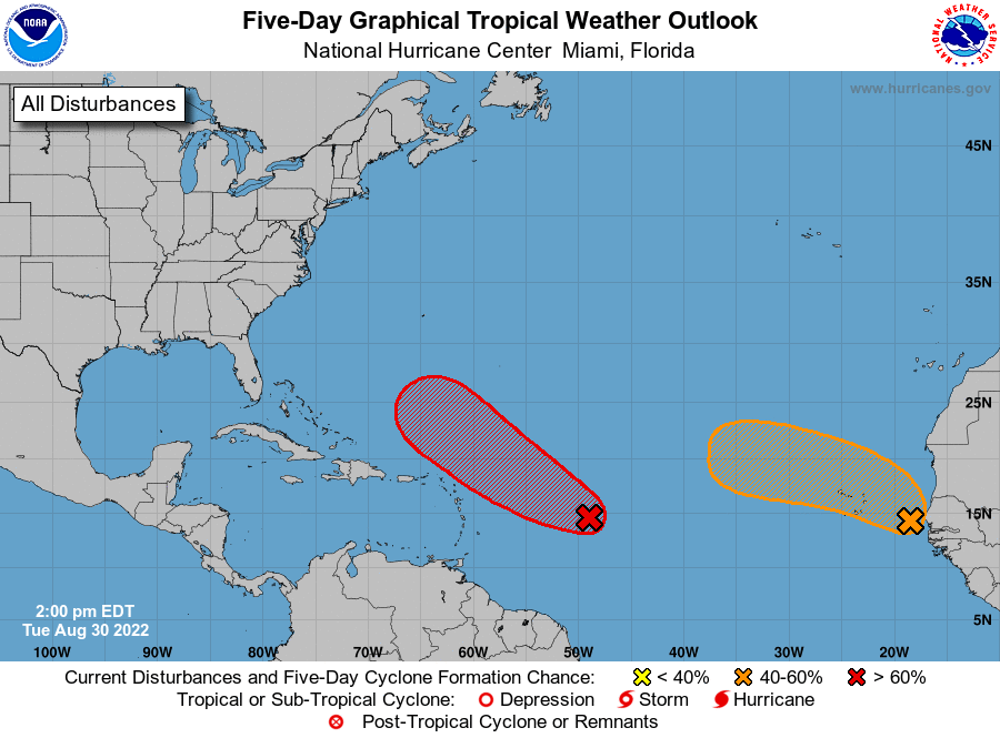 Expecting Danielle By The Weekend. Otherwise, Shear and Dry Air Dominate.