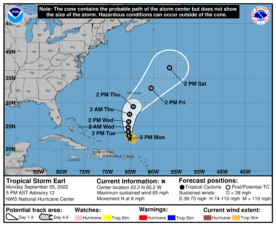 Danielle and Earl First Storms In Atlantic In Two Months